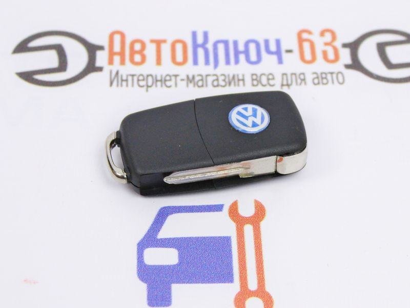 Выкидной ключ замка зажигания для Лада Ларгус, без платы, по типу Volkswagen 3 кнопки