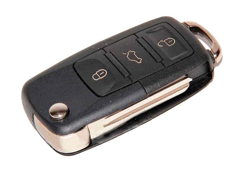 Ключ замка зажигания для Лада Гранта FL (выкидной, без платы) по типу Volkswagen, 3 кнопки