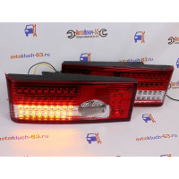 Задние фонари диодные для ВАЗ 2108-2114 красные с бегающим поворотником