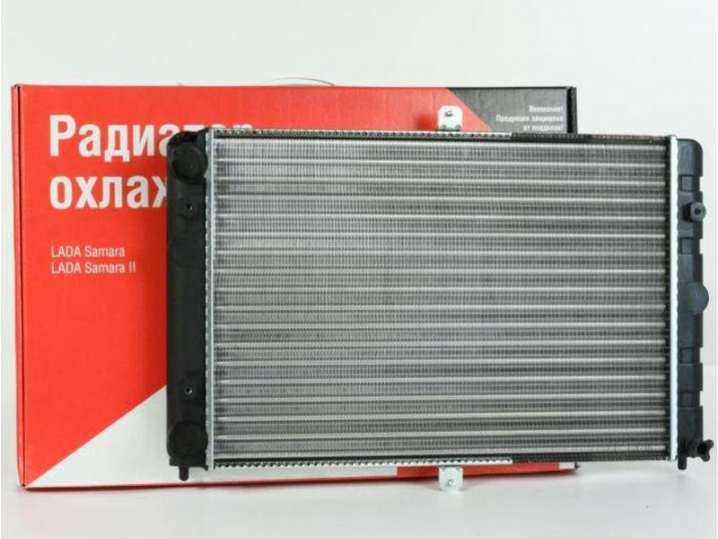 Оригинальный алюминиевый радиатор охлаждения двигателя на Ваз 2108