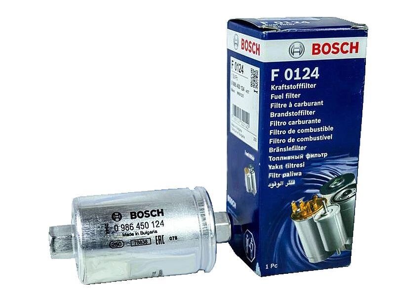 Топливный фильтр Bosch на гайке для инжекторных ВАЗ 2107, 2108-099, 2110-12, 2113-15, Лада Нива 4х4