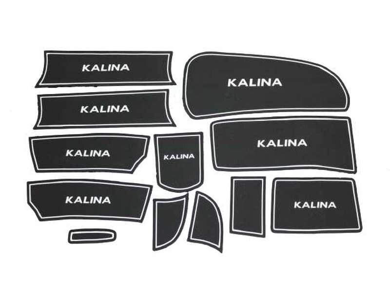 Силиконовые коврики на панель приборов Калина