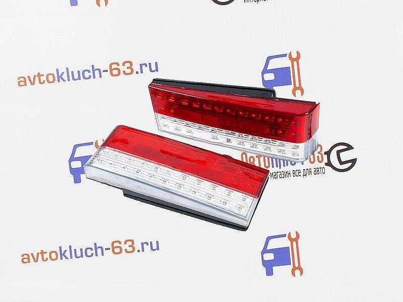 Задние диодные фонари с красно-белой полосой на ВАЗ 2108-099, 2113, 2114